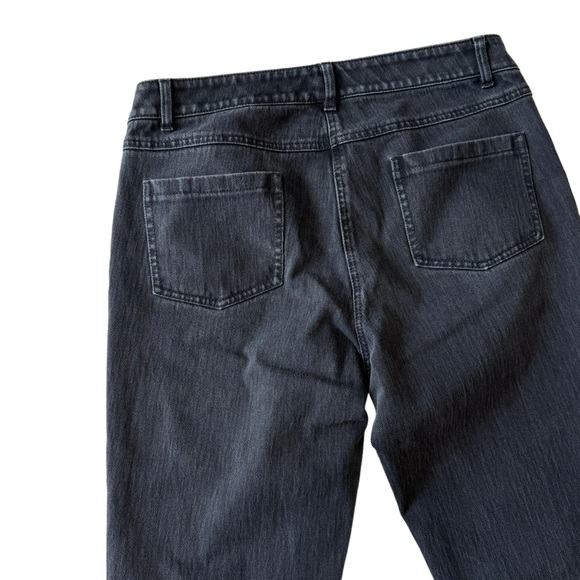 J. McLaughlin Black Mid Rise Stretch Straight Leg Jeans - Picture 11 of 14